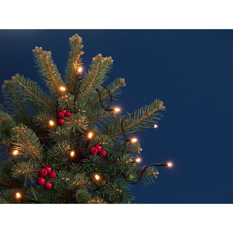 Kerstverlichting met timer 120 LED's - Zwart - afbeelding 3