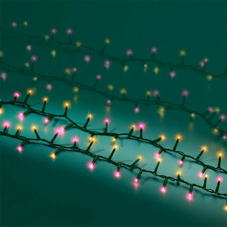 LED Compact Kerstboomverlichting Oranje/Roze - 16 m - afbeelding 5