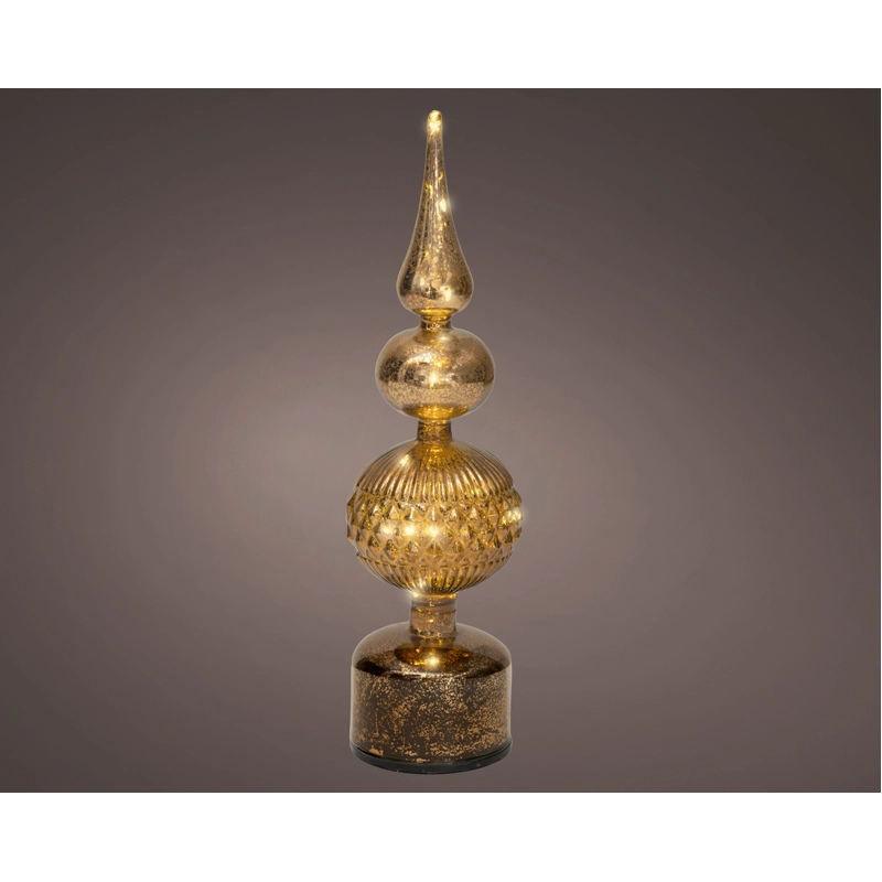 LED Draaiende Tafelpiek  Bruin - 35,5 cm - afbeelding 1