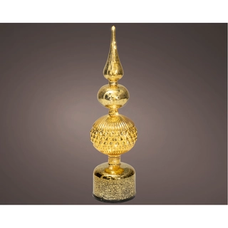 LED Draaiende Tafelpiek Maan Goud - 35,5 cm
