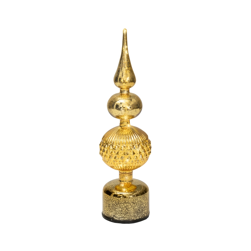 LED Draaiende Tafelpiek Maan Goud - 35,5 cm - afbeelding 2