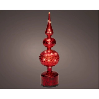 LED Draaiende Tafelpiek Rood - 35,5 cm