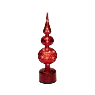 LED Draaiende Tafelpiek Rood - 35,5 cm - afbeelding 2