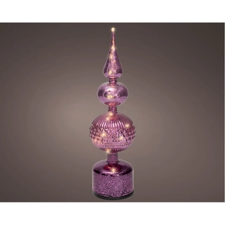LED Draaiende Tafelpiek Roze - 35,5 cm