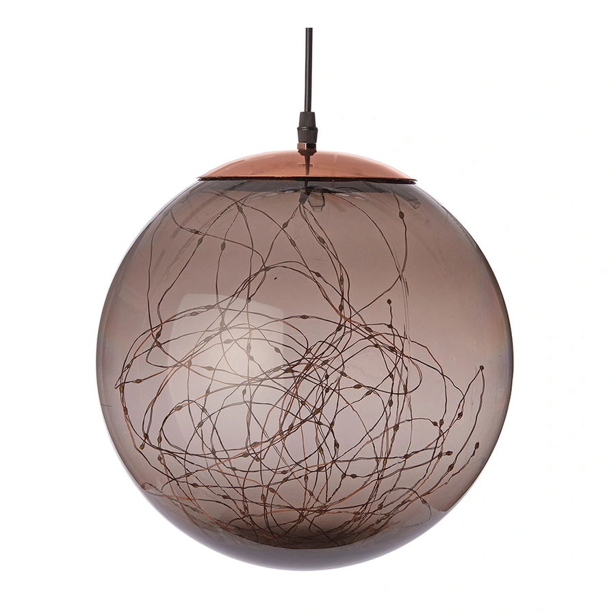 LED Glas Bal Smokey Flash - Ø18 cm - afbeelding 2