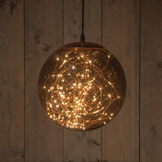 LED Glas Bal Smokey Flash - Ø25 cm - afbeelding 1