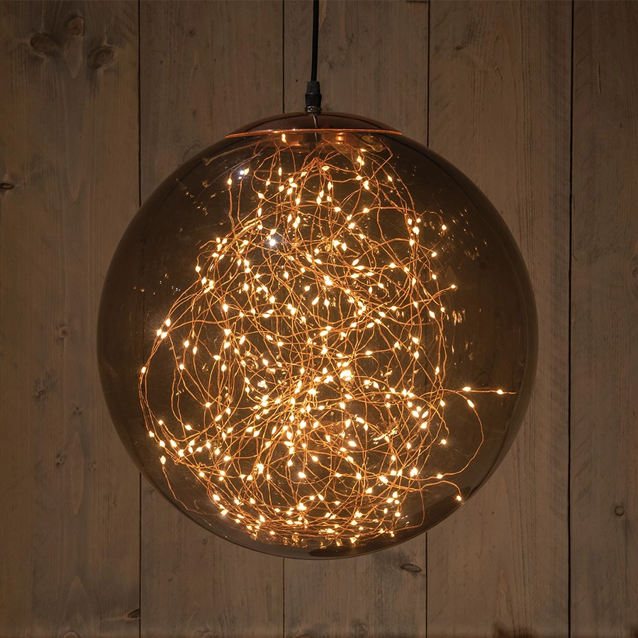 LED Glas Bal Smokey Flash - Ø35cm - afbeelding 1