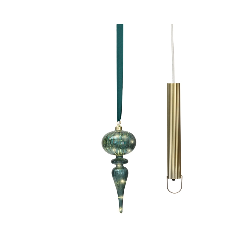 LED Glashanger Groen Warm Wit - 27 cm - afbeelding 2