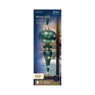 LED Glashanger Groen Warm Wit - 27 cm - afbeelding 3