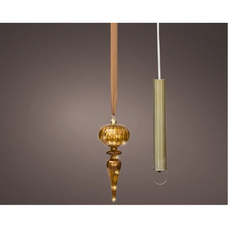 LED Glashanger Koper Warm Wit - 27 cm - afbeelding 1