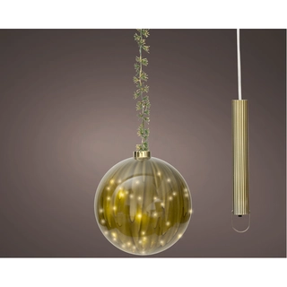 LED Glasornament Groen Warm Wit - 19 cm