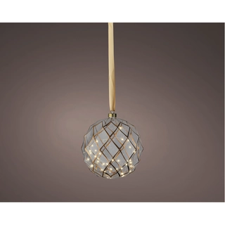 LED Glasornamentbal - 19 cm