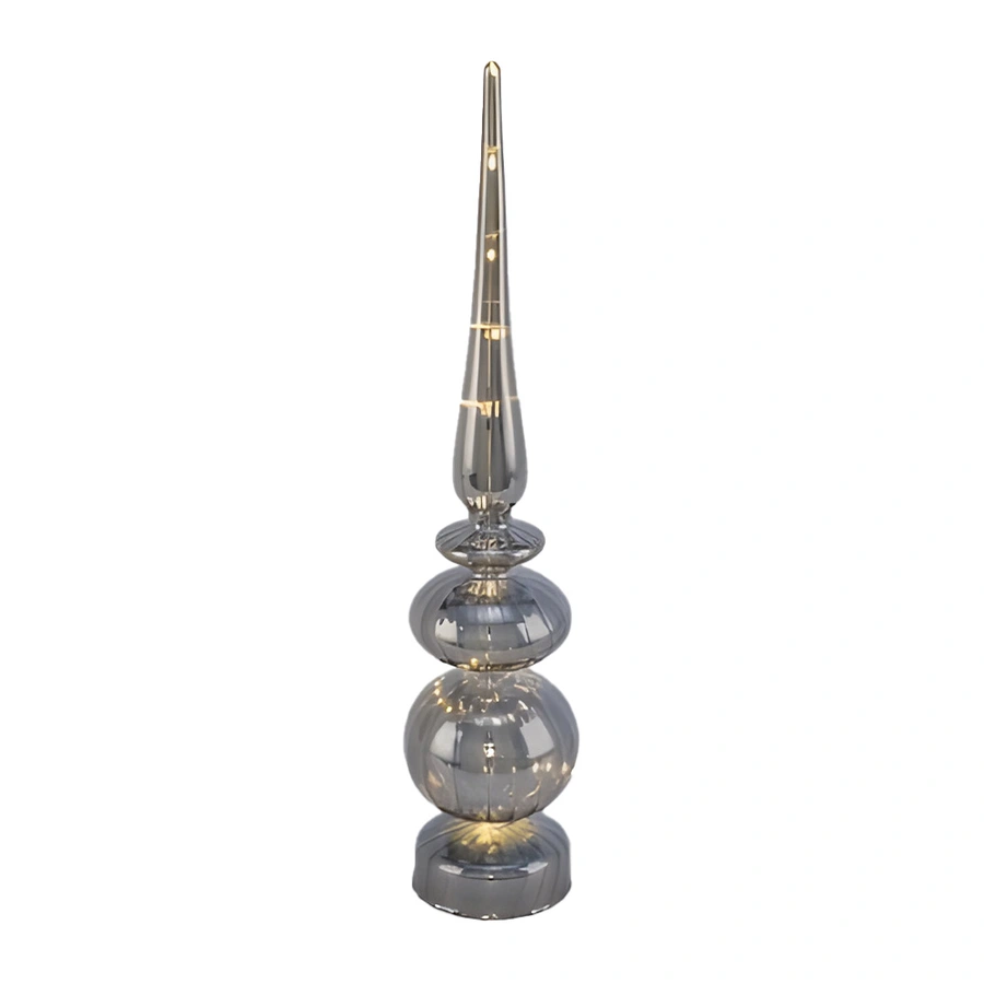 LED Piek Glas Antraciet - 48 cm