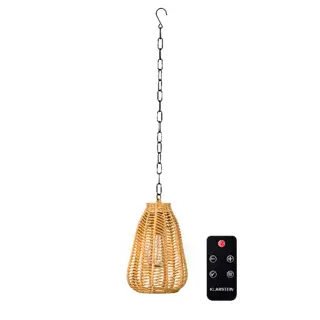 LED Hanglamp Wicker Steady - Ø19,5x28 cm - afbeelding 1