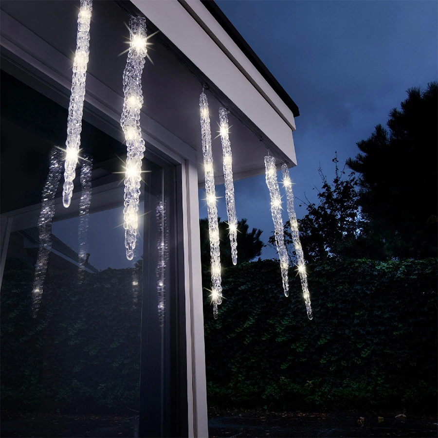 LED Ijspegeverlichting Flashing Effect Warm Wit - 3,6 m - afbeelding 3