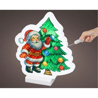 LED Infinity Kerstman - 22 cm