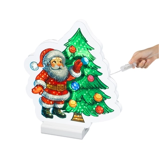 LED Infinity Kerstman - 22 cm - afbeelding 2