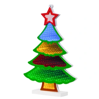 LED Infinity Lights Kerstboom - 21,5x5x32 cm - afbeelding 1
