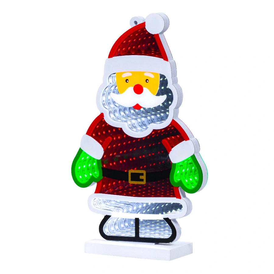 LED Infinity Lights Kerstman - 15,5x6x26 cm - afbeelding 1