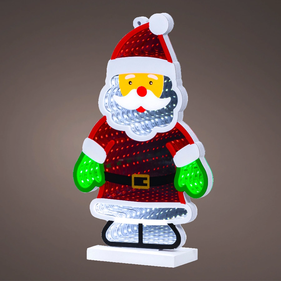 LED Infinity Lights Kerstman - 15,5x6x26 cm - afbeelding 2