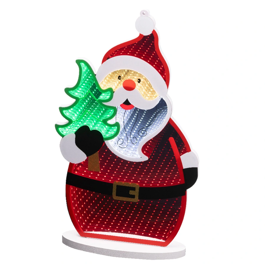 LED Infinity Lights Kerstman - 23,3x8x39,8 cm - afbeelding 1