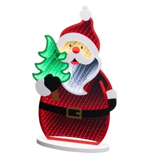 LED Infinity Lights Kerstman - 23,3x8x39,8 cm - afbeelding 1