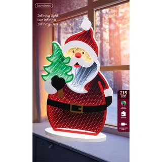 LED Infinity Lights Kerstman - 23,3x8x39,8 cm - afbeelding 3