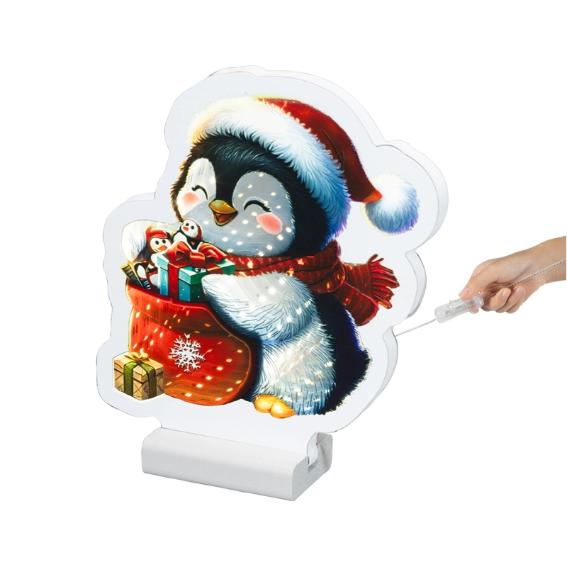 LED Infinity Pinguïn - 22 cm - afbeelding 2