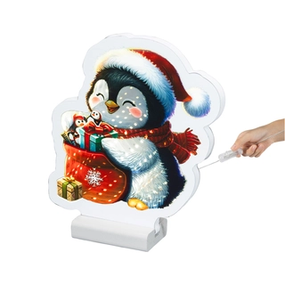 LED Infinity Pinguïn - 22 cm - afbeelding 2