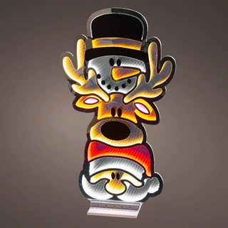 LED Infinity Lights Kerstfiguren - 88,5x1,6x120 cm - afbeelding 2