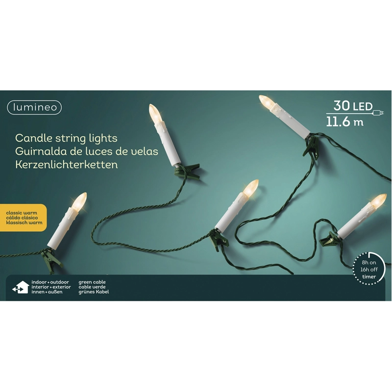 LED Kaarsverlichting Klassiek Warm - 1160 cm - afbeelding 3
