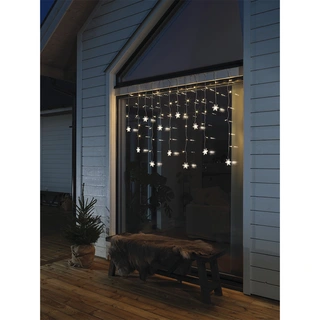 LED Lichtgordijn Sneeuwvlokken - 140x120 cm - afbeelding 3