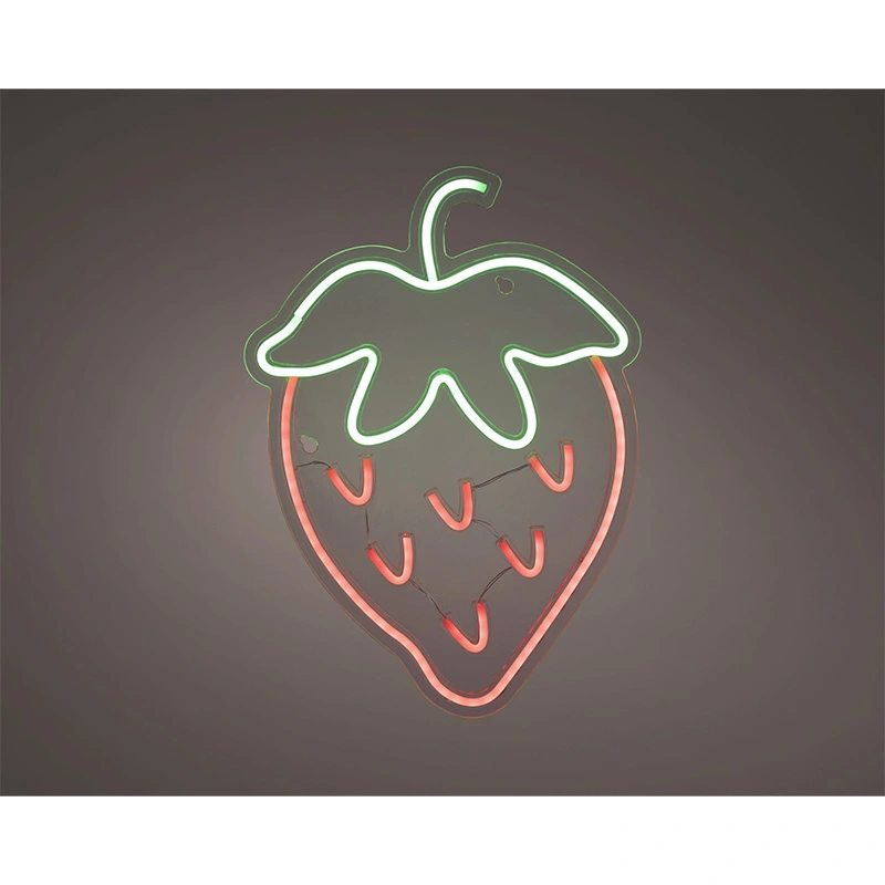 Neon LED Aardbei - afbeelding 1