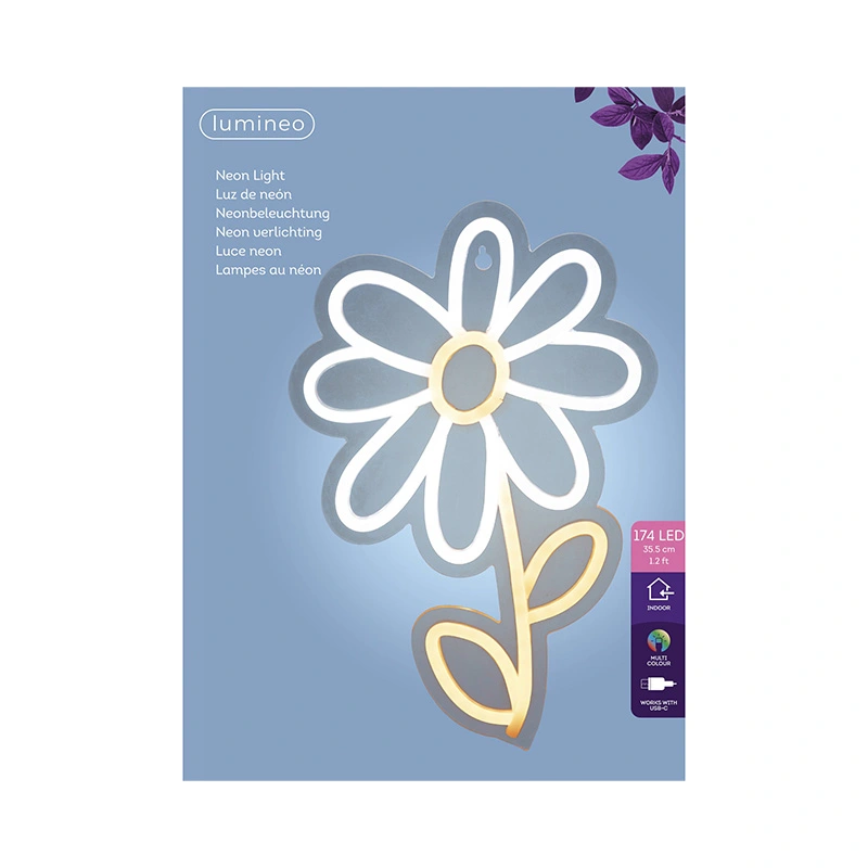 Neon LED Bloem - afbeelding 2