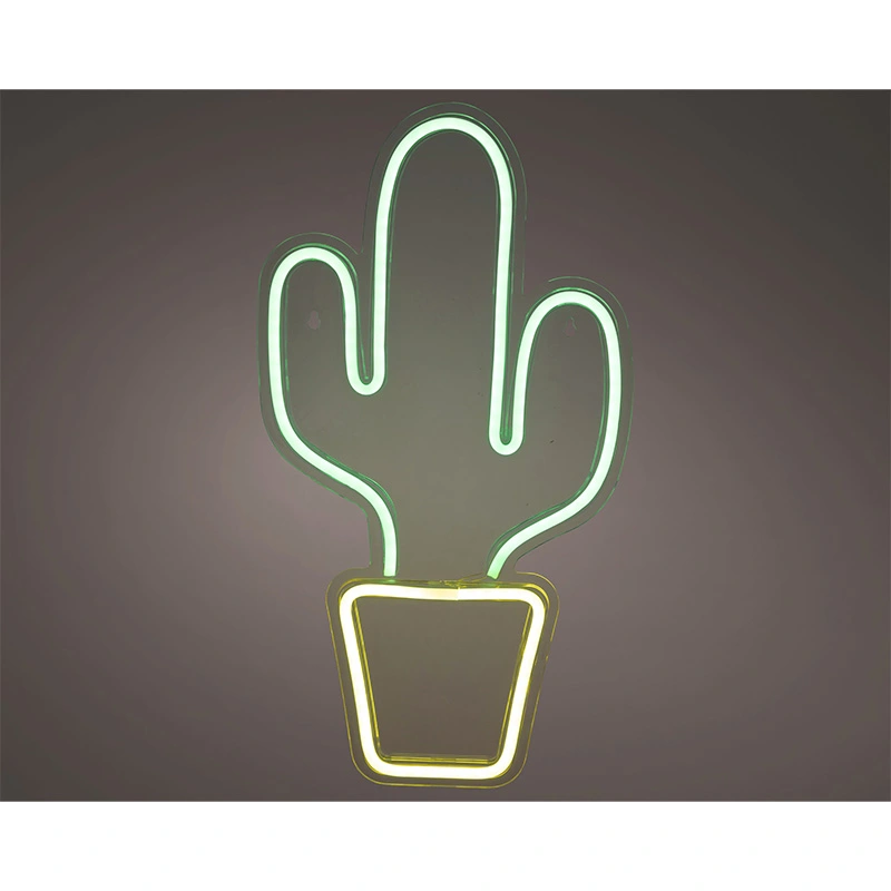 Neon LED Cactus - afbeelding 1