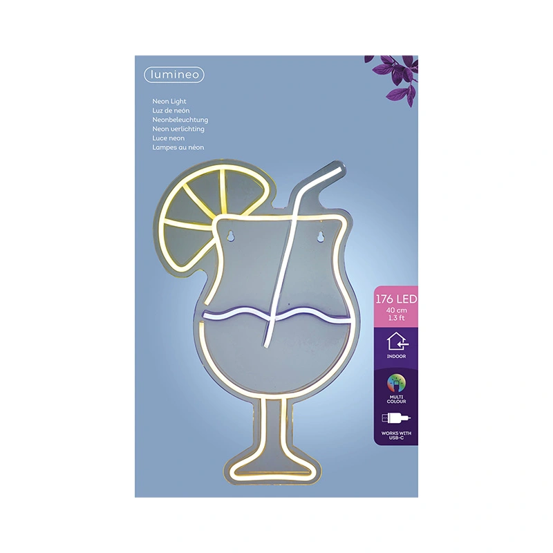 Neon LED Cocktail - afbeelding 2