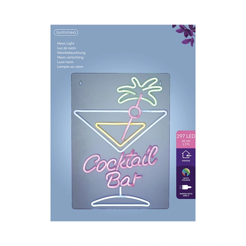 Neon LED Cocktail bar - afbeelding 2