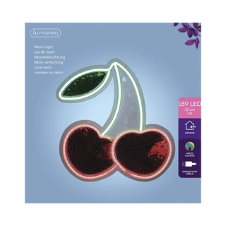Neon LED Kersen - afbeelding 2