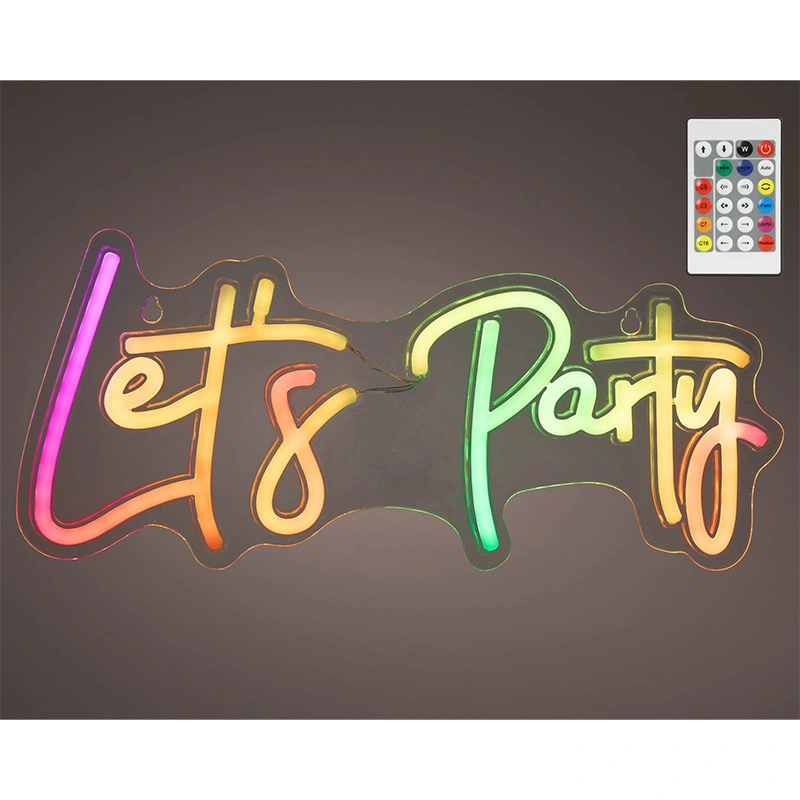 Neon LED Let's party - afbeelding 1