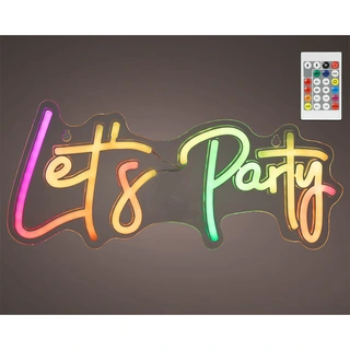 Neon LED Let's party