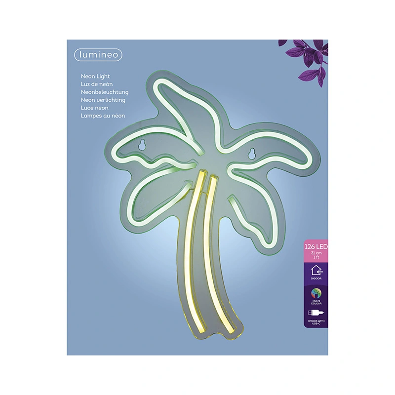 Neon LED Palmboom - afbeelding 2