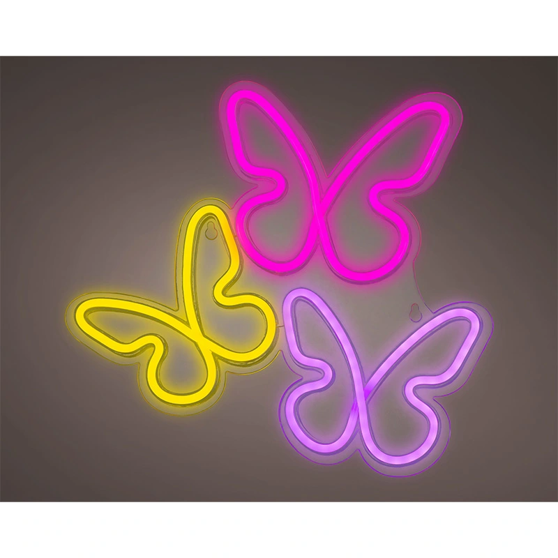 Neon LED Vlinders