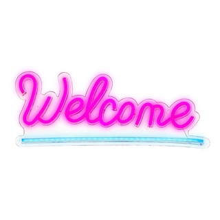 Neon LED Welcome - afbeelding 1