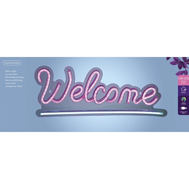 Neon LED Welcome - afbeelding 2