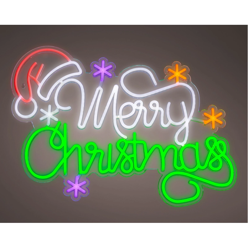 LED Neonbord Merry Christmas - afbeelding 1