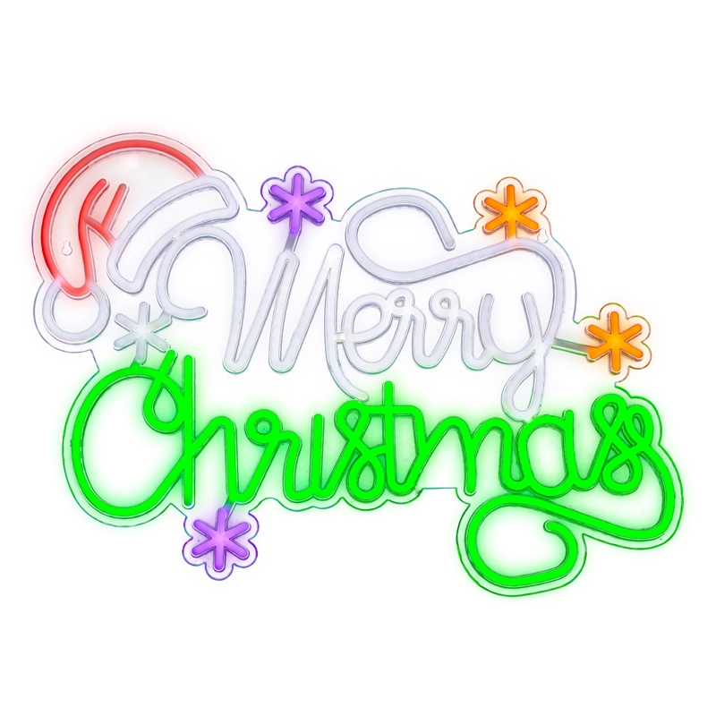LED Neonbord Merry Christmas - afbeelding 2
