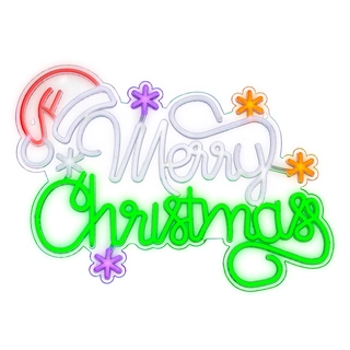 LED Neonbord Merry Christmas - afbeelding 2