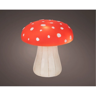 LED Paddenstoel Rood - 12 cm - afbeelding 1