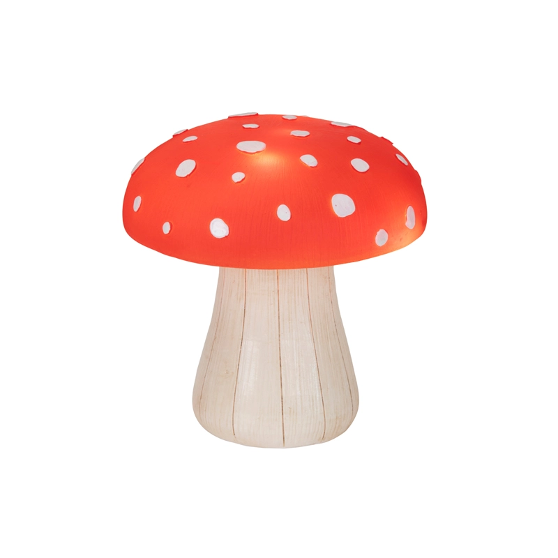 LED Paddenstoel Rood - 12 cm - afbeelding 3