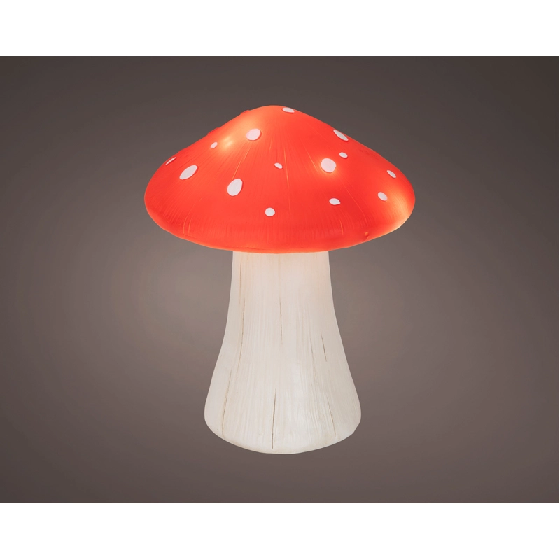 LED Paddenstoel Rood - 18 cm - afbeelding 1